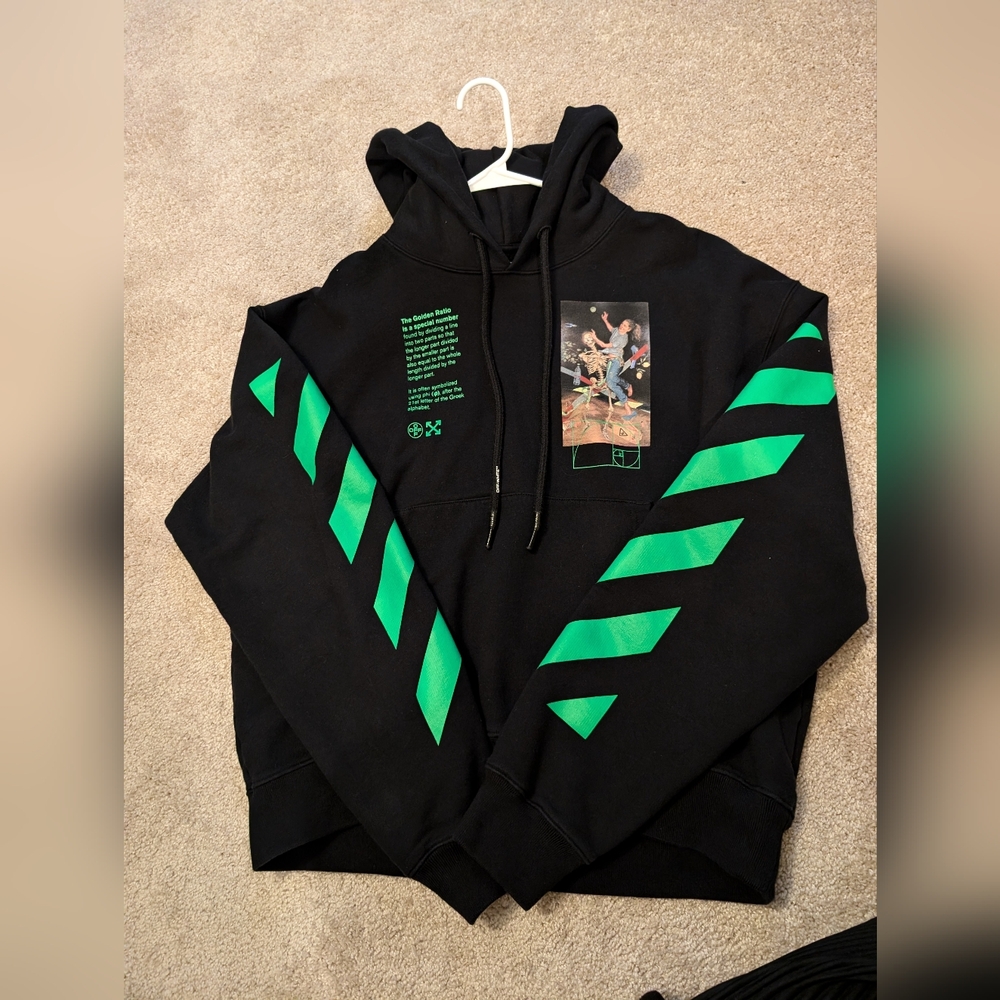 Off white pascal golden ratio painting hoodie
